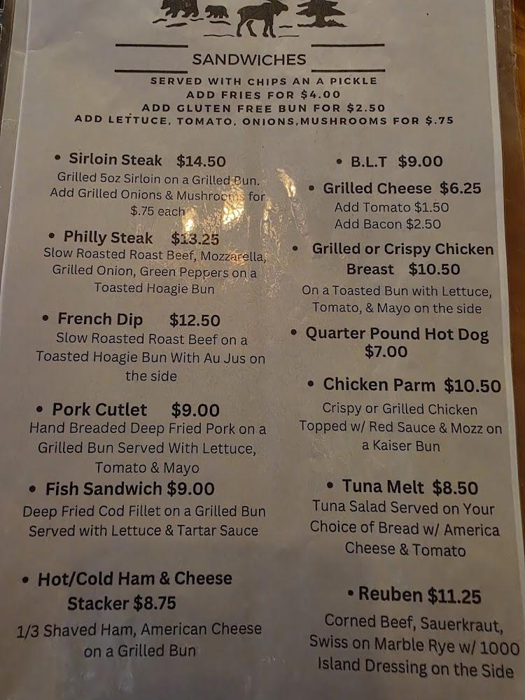 Spot In the Woods Menu image 1